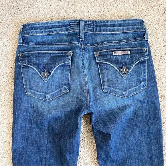 HUDSON Medium Wash Carly Low Rise Straight Leg Denim Blue Jeans 26 - Picture 4 of 8